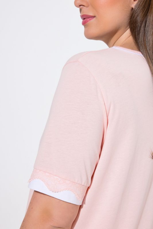 Lace Trim Pajama Set