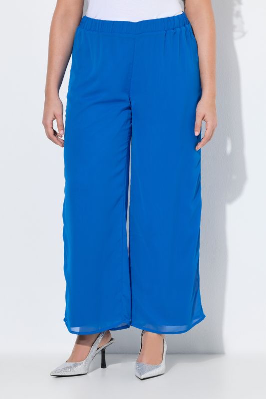 Layered Chiffon Wide Leg Pants