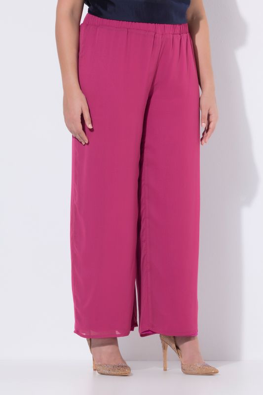 Layered Chiffon Wide Leg Pants