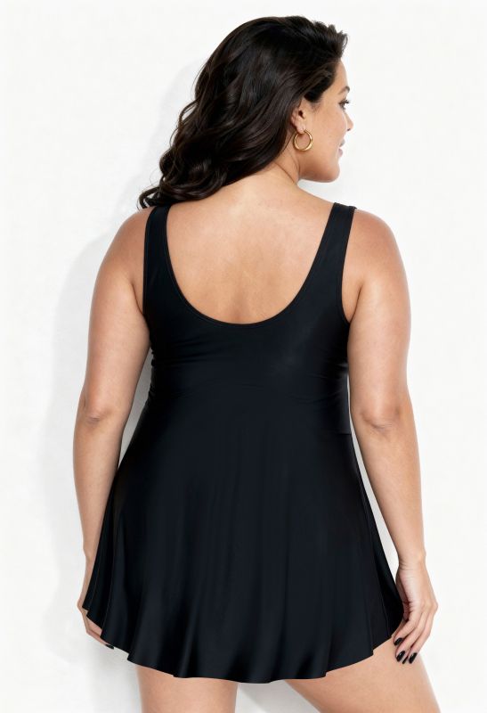 Sweetheart Neckline Fringe Detail Underwire Swim Dress