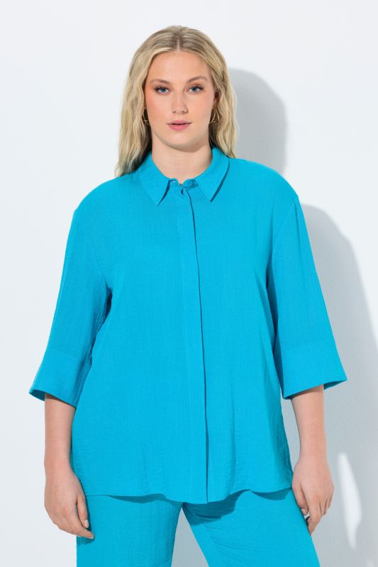 Риза с 3/4 ръкави