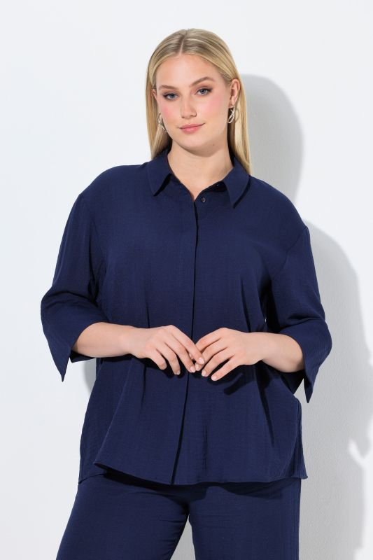 Риза с 3/4 ръкави