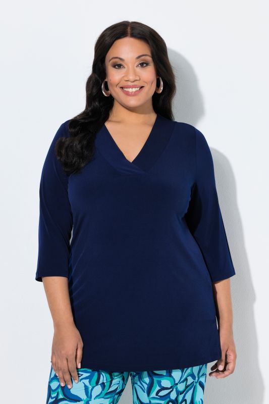 Туника със завъртян принт