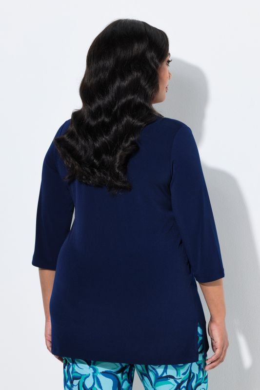 Туника със завъртян принт