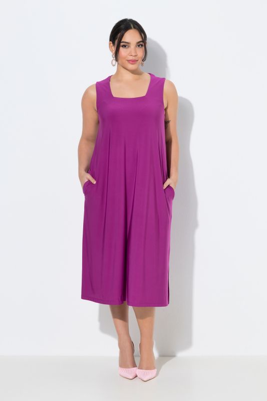 Square Neck Jersey Tank Dress