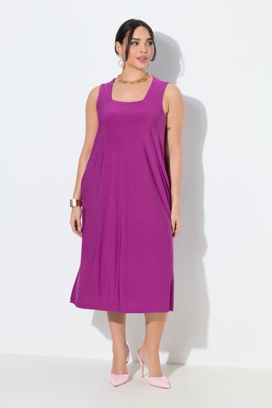 Square Neck Jersey Tank Dress