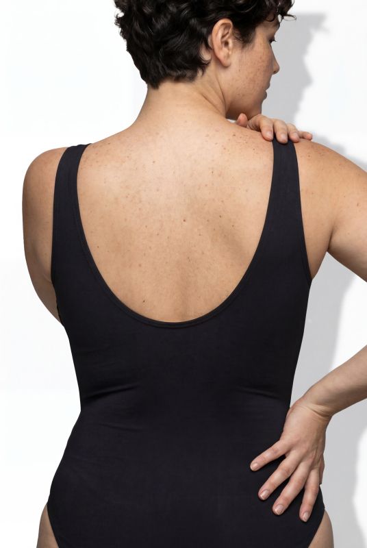 Mixed Texture O-Ring Swimsuit