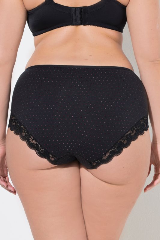 3 Pack Lace Trim Comfort Briefs