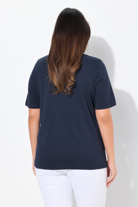 Тениска с надпис Smile