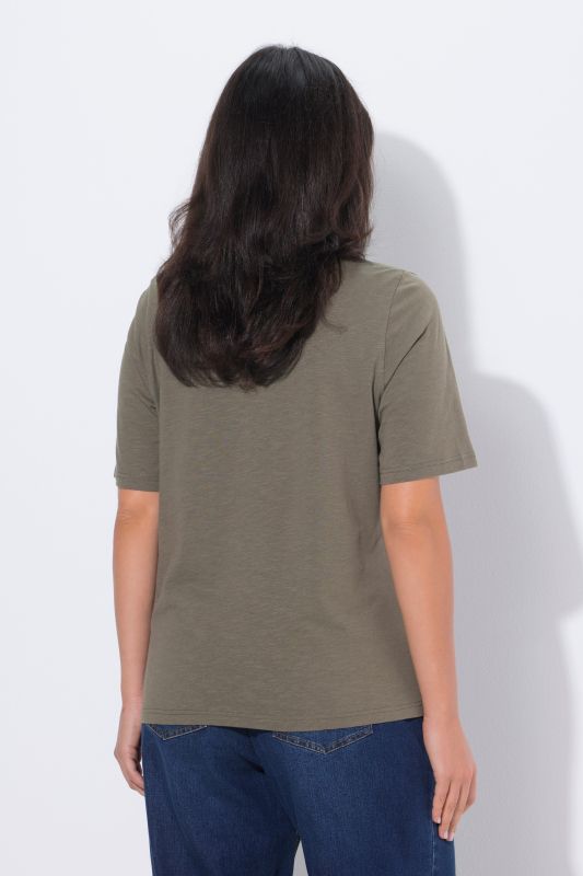 Тениска с надпис Smile