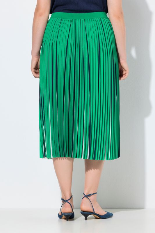 Пола плисирана с контрастни акценти