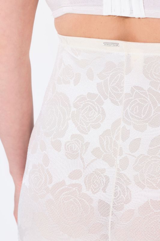 Rose Print Body Shaping Longline Panty Girdle