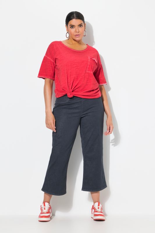Wide Leg Twill Mary Fit Culottes