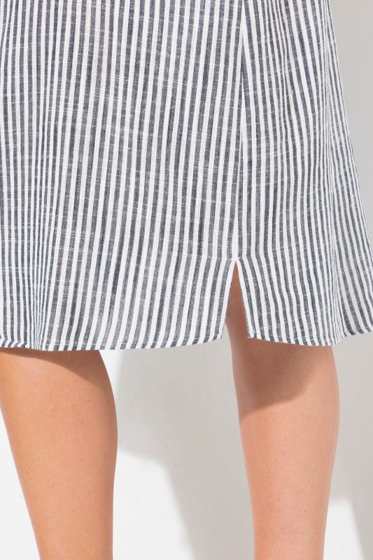 Рокля ленена с райета