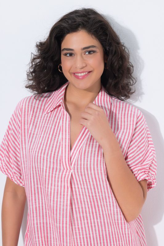 Рокля ленена с райета