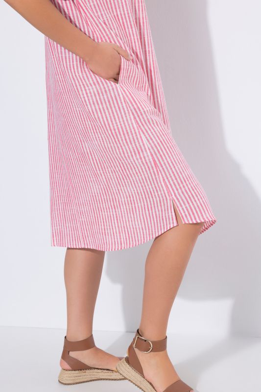 Рокля ленена с райета