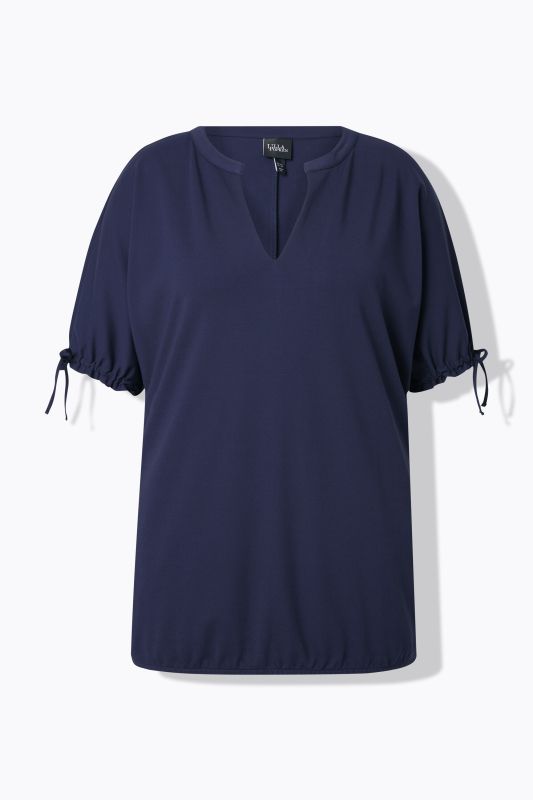 Суитчър с къси ръкави с връзки