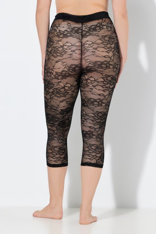 Floral Lace Capri Leggings