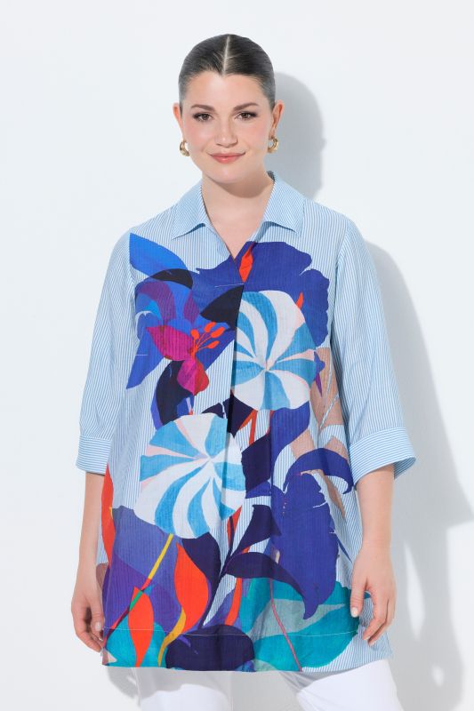 Блуза с щампа на цветя