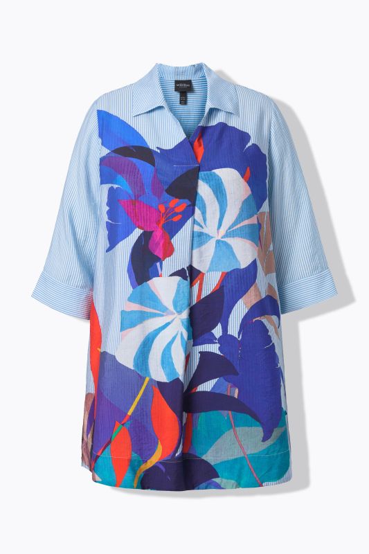 Блуза с щампа на цветя