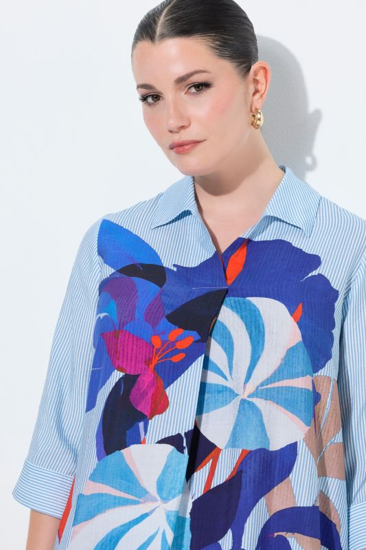 Блуза с щампа на цветя