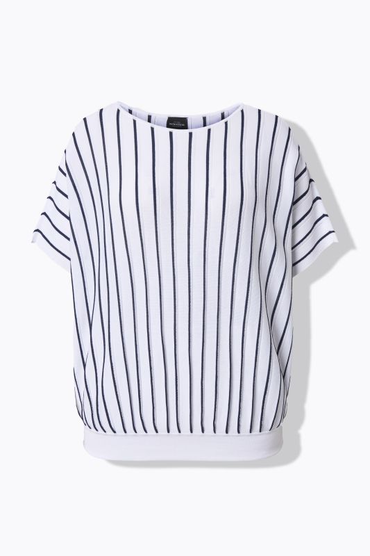 Oversized Striped Cap Sleeve Sweater