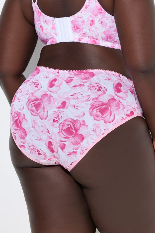 5 Pack of Midi Briefs- Porcelain Rose