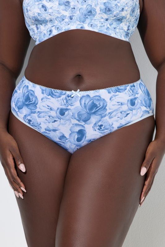 5 Pack of Midi Briefs- Porcelain Rose