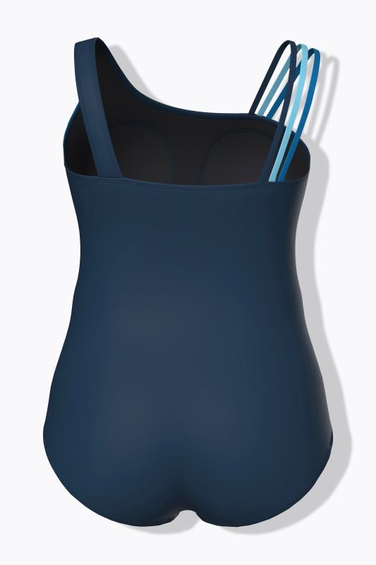 Colorblock Split Strap Swimsuit