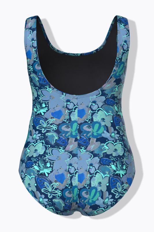 Oil Pastel Floral Swimsuit