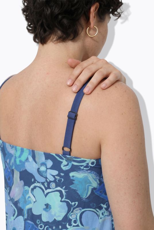 Oil Pastel Floral Swimsuit