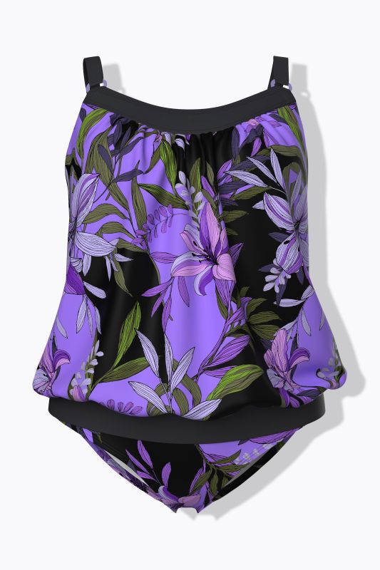 Танкини с принт на лилии