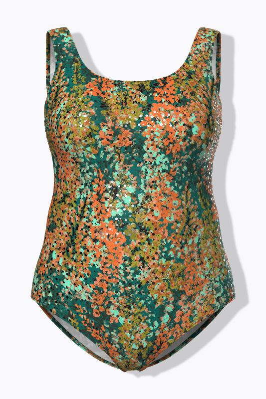 Floral Polka Dot Swimsuit