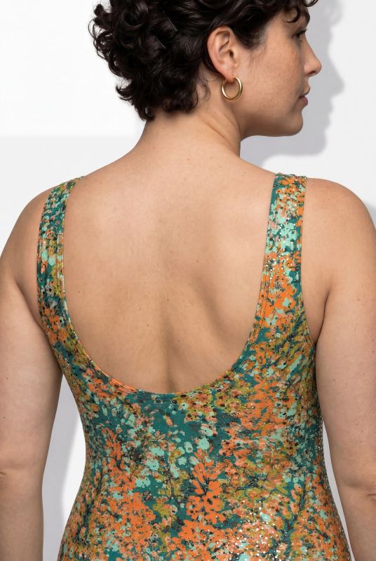 Floral Polka Dot Swimsuit