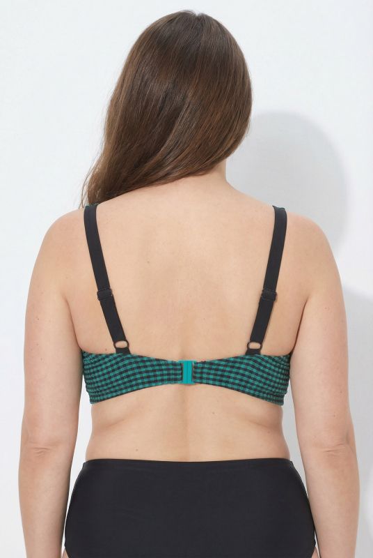 Бански от 2 части с дребно каре и катарами