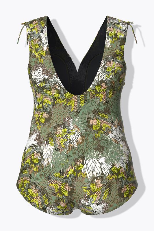 Бански с абстрактен принт