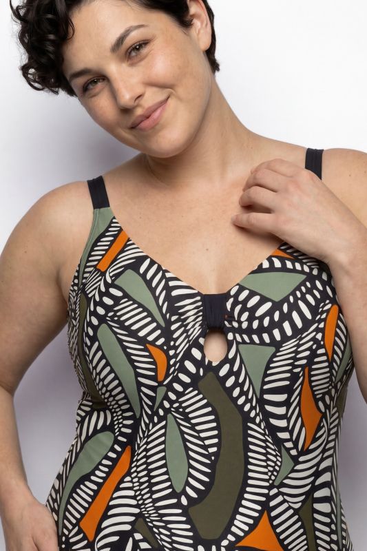 Бански с геометричен принт