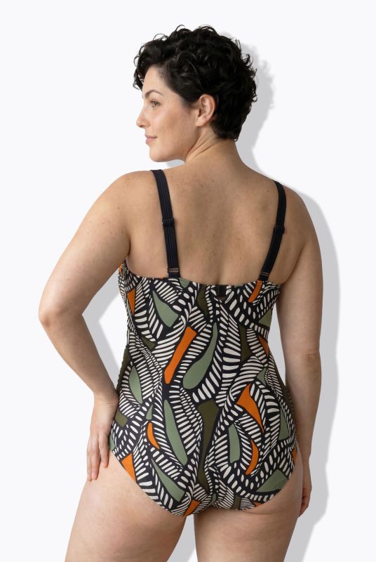 Бански с геометричен принт