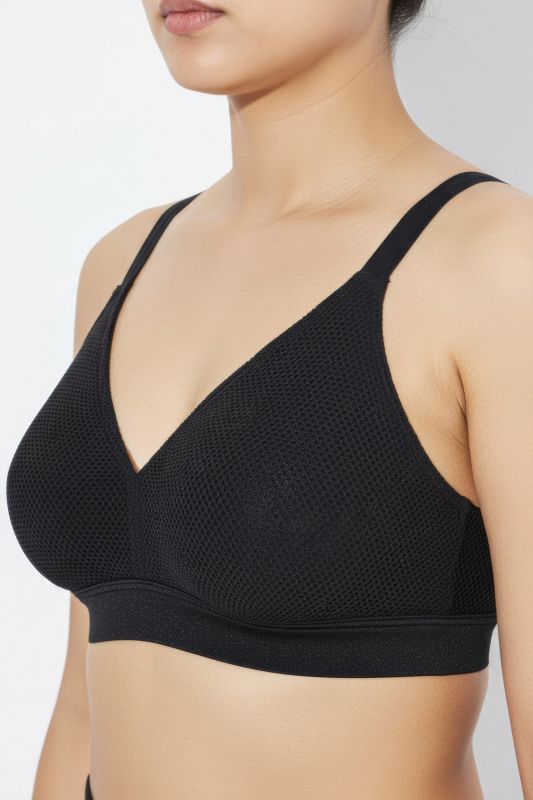 Opaque Mesh Bikini Set