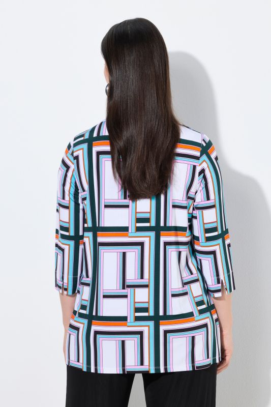 Блуза с геометричен принт