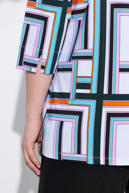 Блуза с геометричен принт