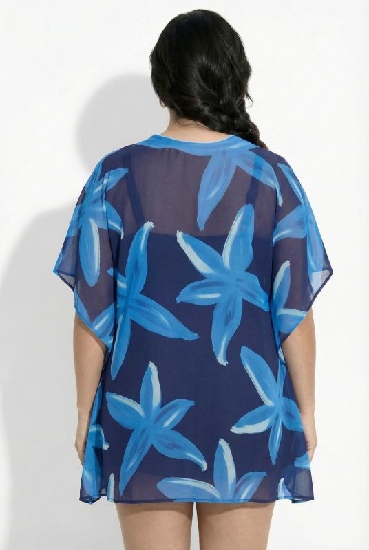 Парео тип туника с флорален принт