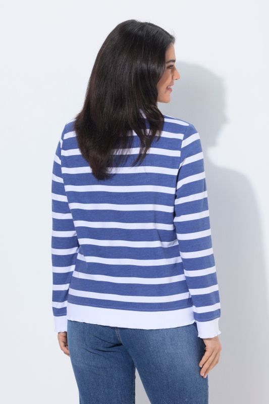 Суитчър с надпис и райета