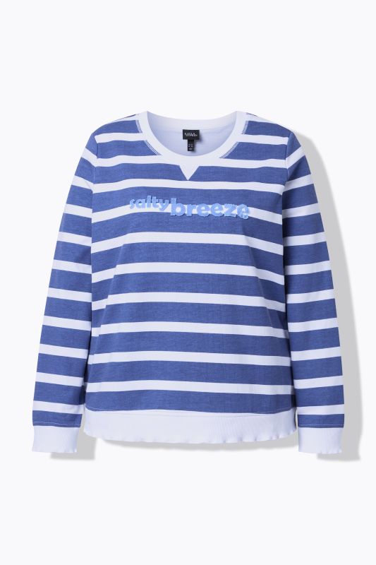 Суитчър с надпис и райета