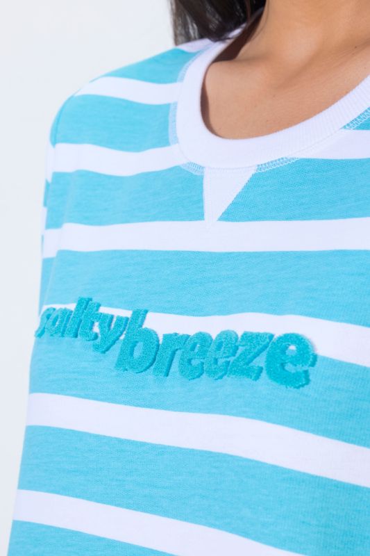 Суитчър с надпис и райета