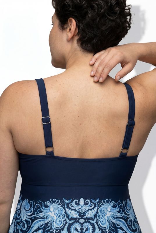 Бански тип рокля с пейзли принт