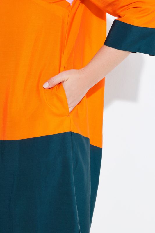 Рокля с цветни блокове