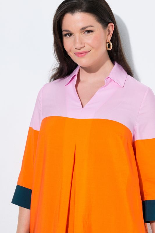 Рокля с цветни блокове