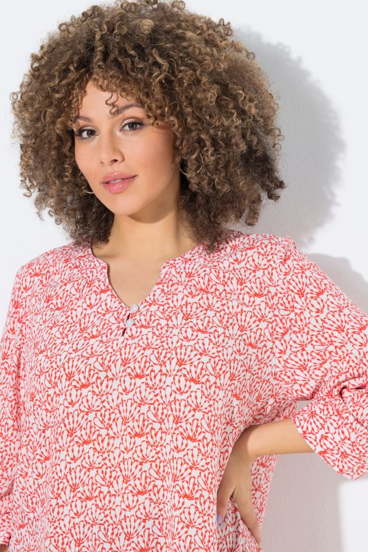 Туника с принт на миди