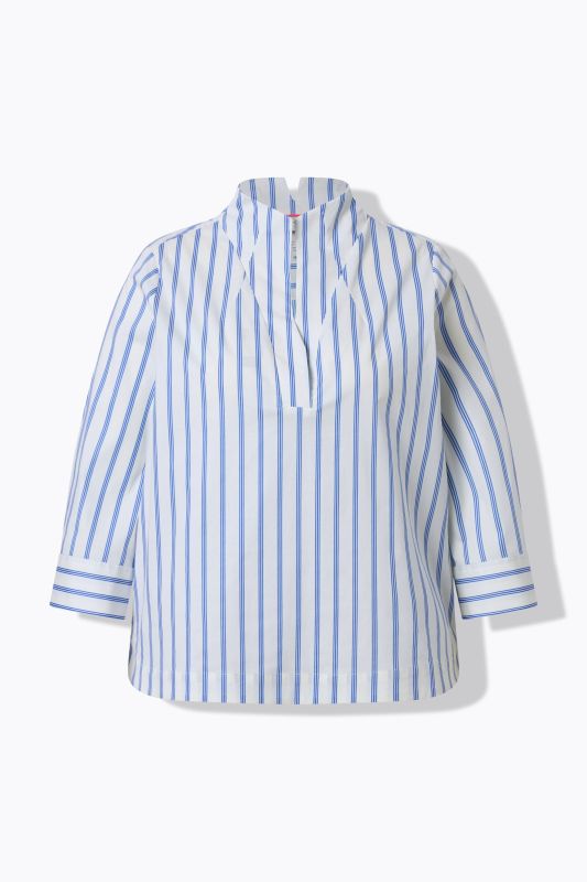 Блуза със столче яка